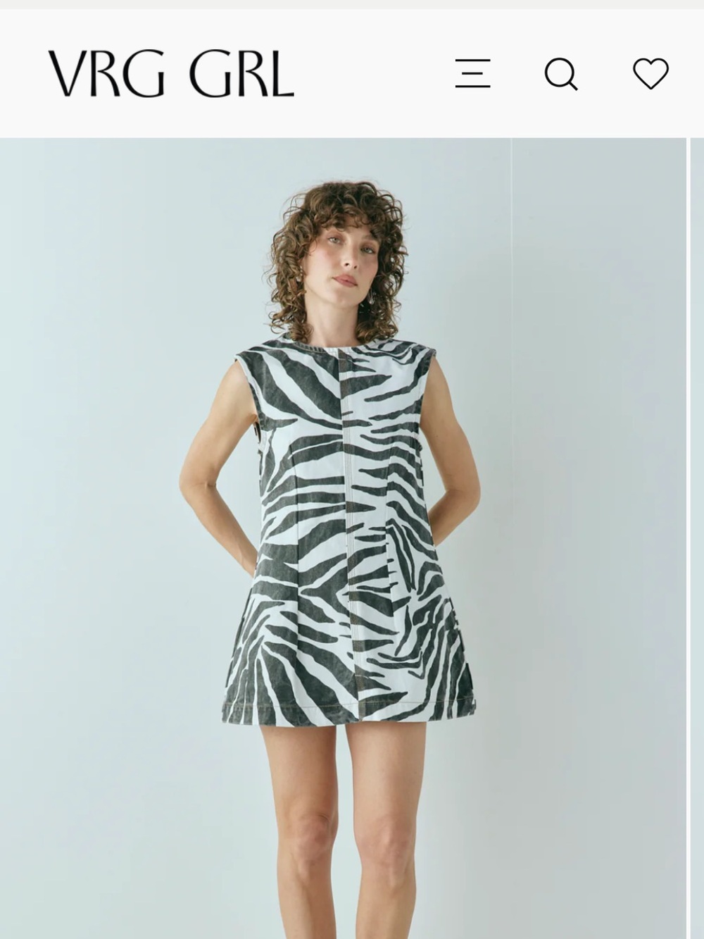 VRG GRL Mini Zebra Dress 🖤🖤🖤